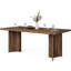 63” Farmhouse Dining Table For 4–6 People – Rustic Rectangular Wood Kitchen Table With Thick Top(Only Table,No Chair)-2063031701