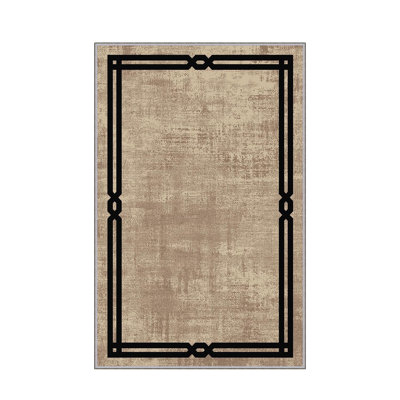 Tapis d'entrée antibactérien, 39,4 po x 59,1 po | 100% polyester, hauteur des poils de 0,4 po, envers en feutre de PVC antidérapant | Lavable à la machine, impression numérique 3D, durable et élégante pour une décoration moderne