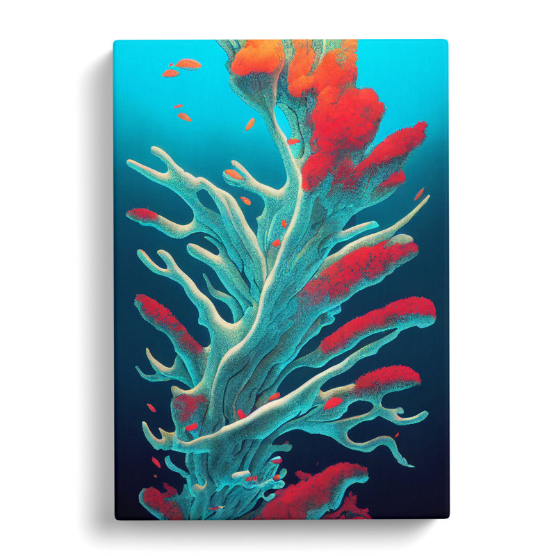 Dazzling Coral Reef - Wrapped Canvas, 50cm H x 35cm W x 3cm D