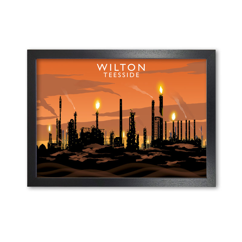 Wilton Teesside by Richard O'Neill - Print, Black Framed, 59.4cm H x 84.1cm W x 3cm D
