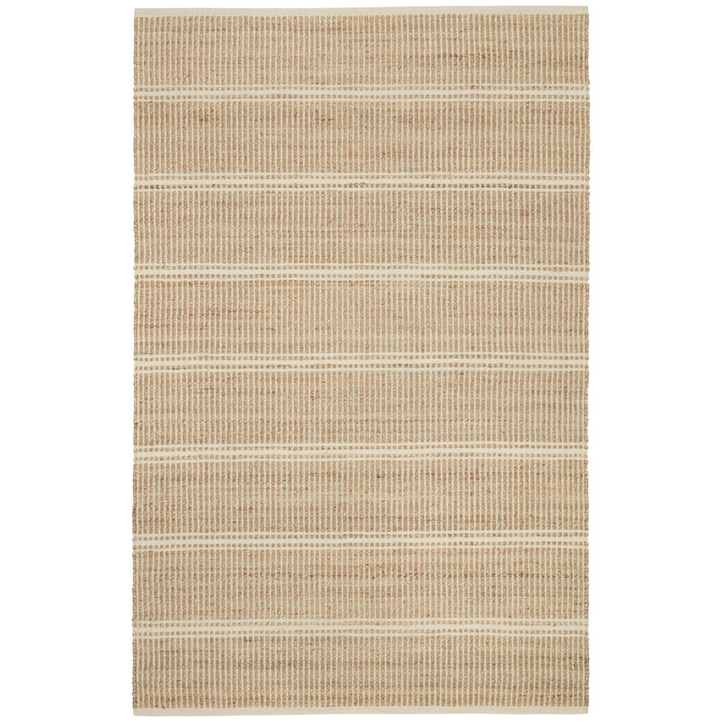 Arbor Handwoven Jute Rug, Rectangle 7'6" x 9'6", Ivory