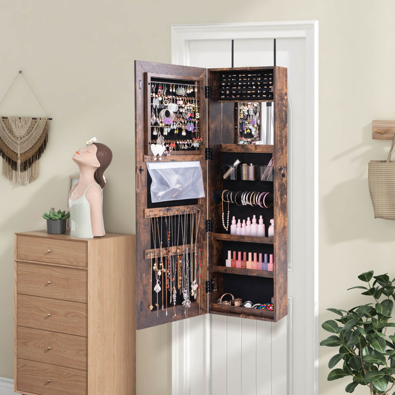 Armoire à bijoux avec miroir 47 "Latitude Run®