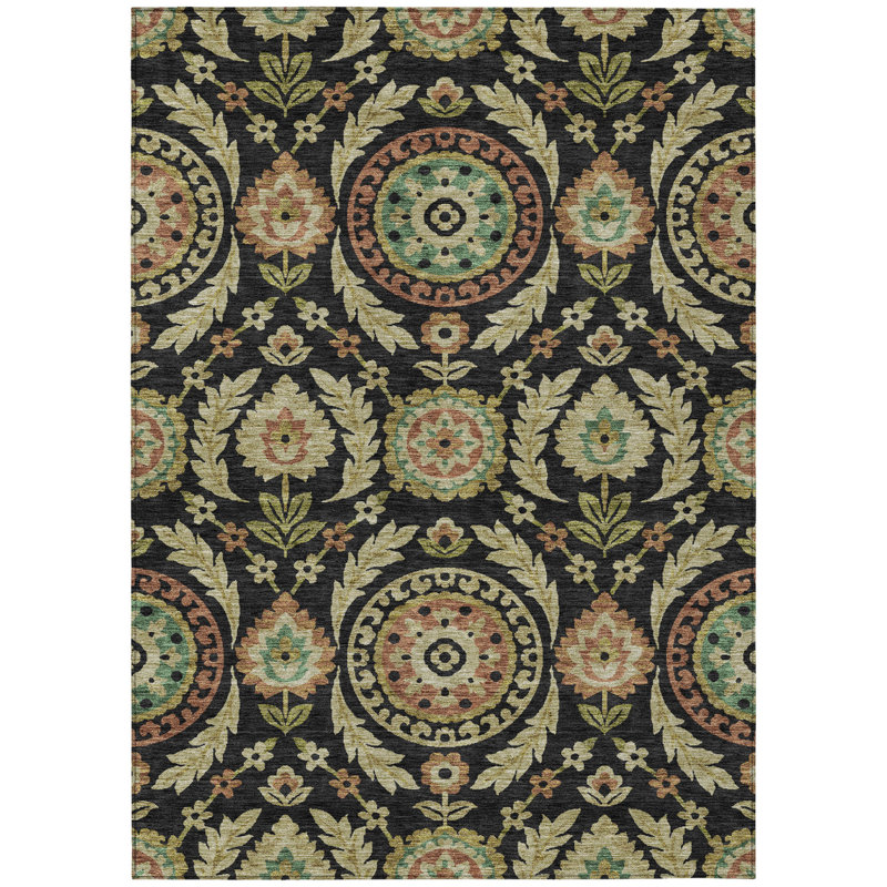Tapis lavable intérieur / extérieur doré 8 pi x 10 pi