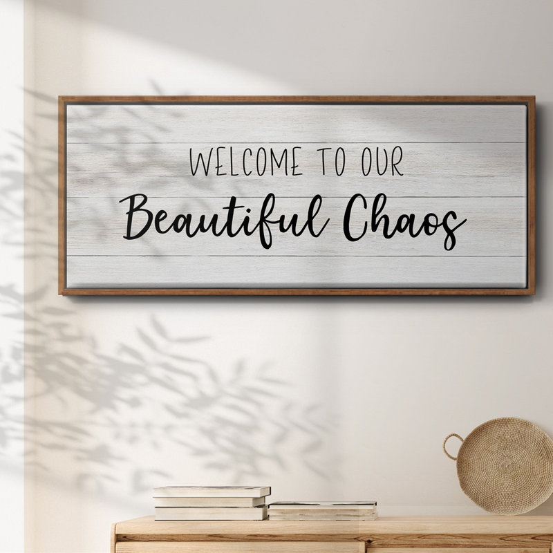 Beautiful Chaos - toile encadrée, H 8 po x l 20 po
