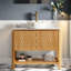 Meuble-lavabo moderne de 91 cm avec lavabo et rangement, comptoir blanc Carrara-617674020