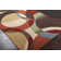 Ayeln Geometric Handmade Tufted Wool Chocolate/Red Area Rug