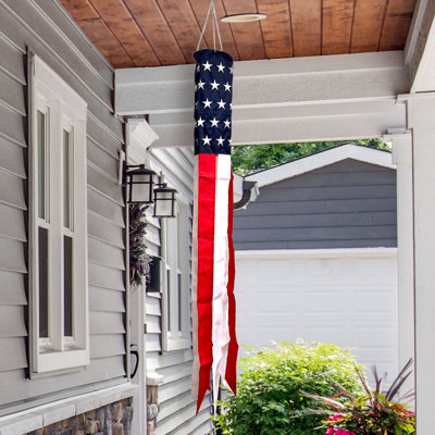 USA Embroidered Windsock