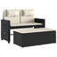 Banc de patio inclinable avec coussins Vidaxl-99049282
