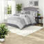 Elegant Grey Bedding Sets, Luxurious Polyester Jacquard, Traditional Style For Home