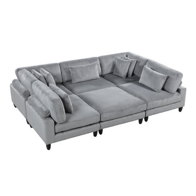 Krueger 6-piece Modular Sectional With Ottoman
