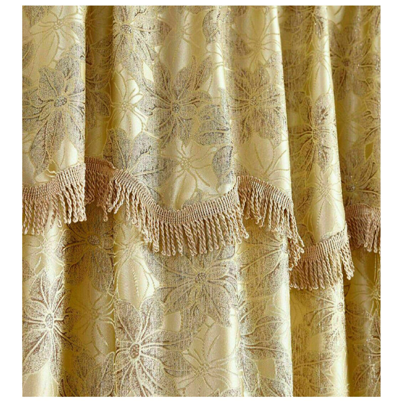 Dunaway Room Darkening Curtain Pair, 228cm Width x 228cm Drop, Gold