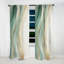 Or et vert Soft Wave Fusion I - rideau occultant abstrait à formes abstraites - 1 panneau-107808544