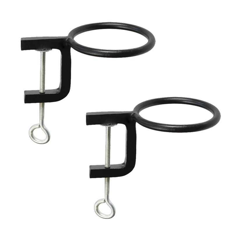 Support à anneau à pince à fleur, H 7,25 po x l 6,5 po x P 4 po