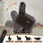 EONIX Classic Dual Motor Power Lift Recliner Chair for Elderly, 400lbs Heavy Duty Breathable Leather Recliner with Heat and Massage, Lay Flat Lift Chair Recliner for Adults, SLRY005061, Dark Brown-129176112