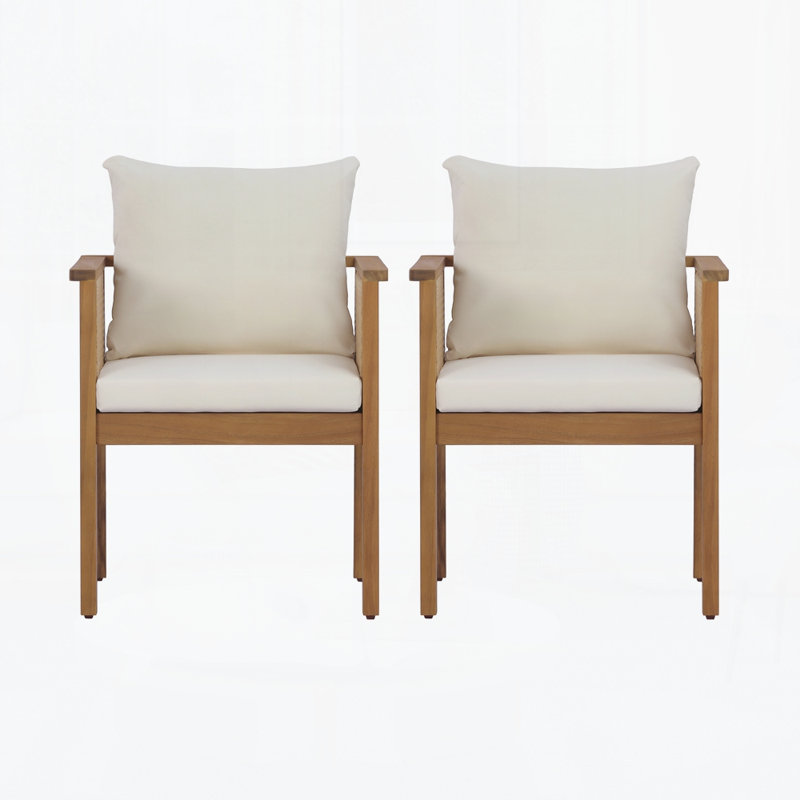 Chaise de salle à manger d'extérieur (ensemble de 2)