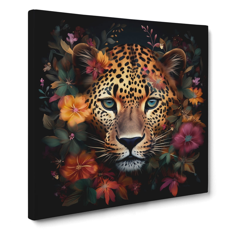 Leopard Floral Art - Print