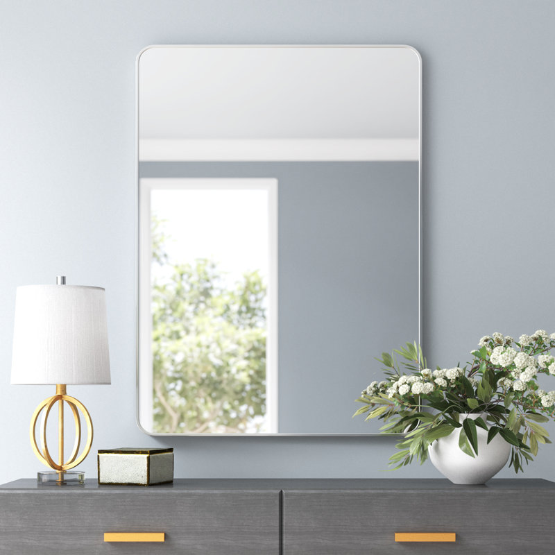 Destefano Essence Full Length Mirror, 41" x 30", Silver