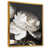 Toile avec cadre flottant or