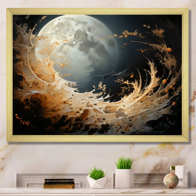 Fiery Moonlight Vision - impressions sur toile de lune