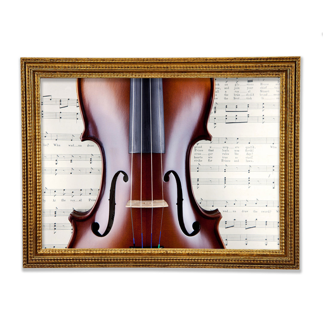 Gerahmtes Leinwandbild Violin Splendor