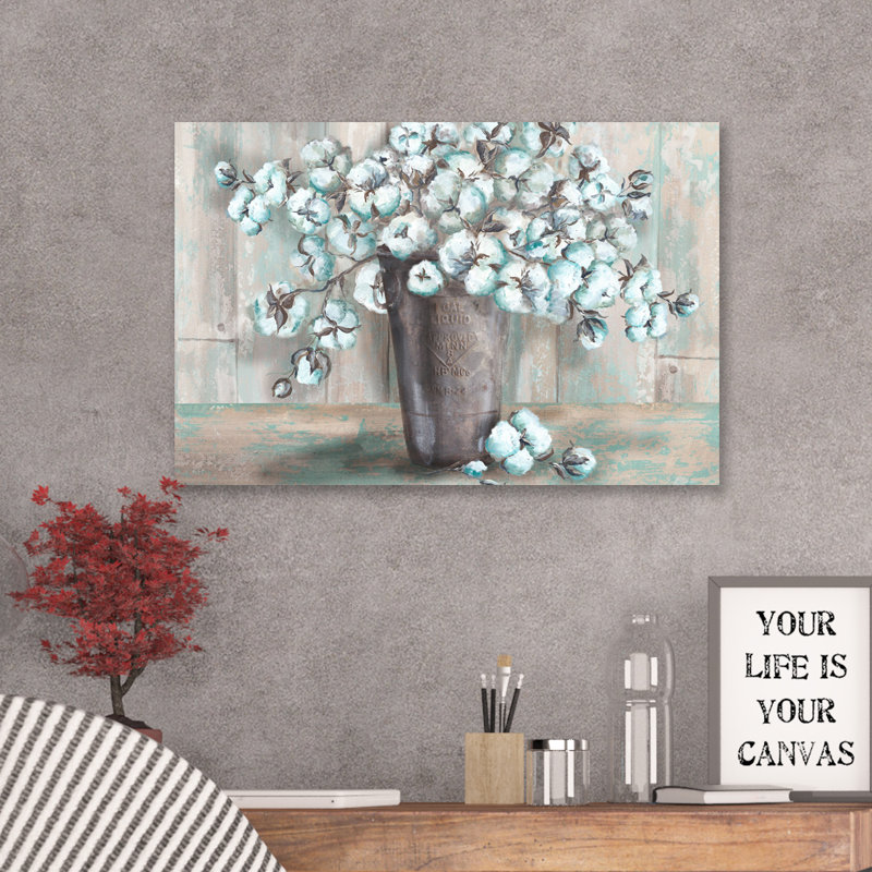 «Farmhouse Cotton» par Tre Sorelle Studios, reproduction sur toile, 10 po x 15 po