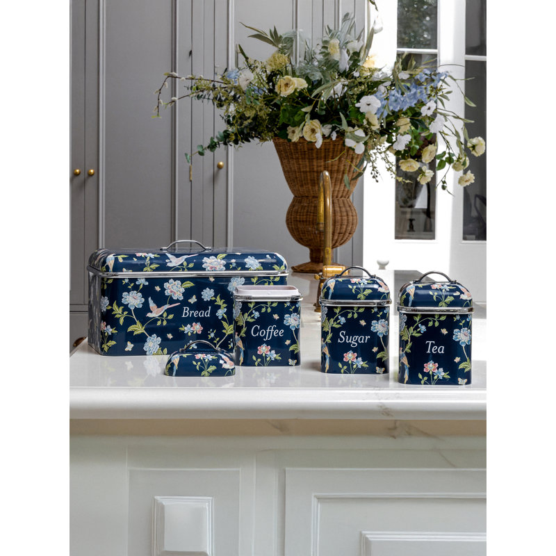 Laura Ashley 3 Canister Set by VQ – Elveden Navy