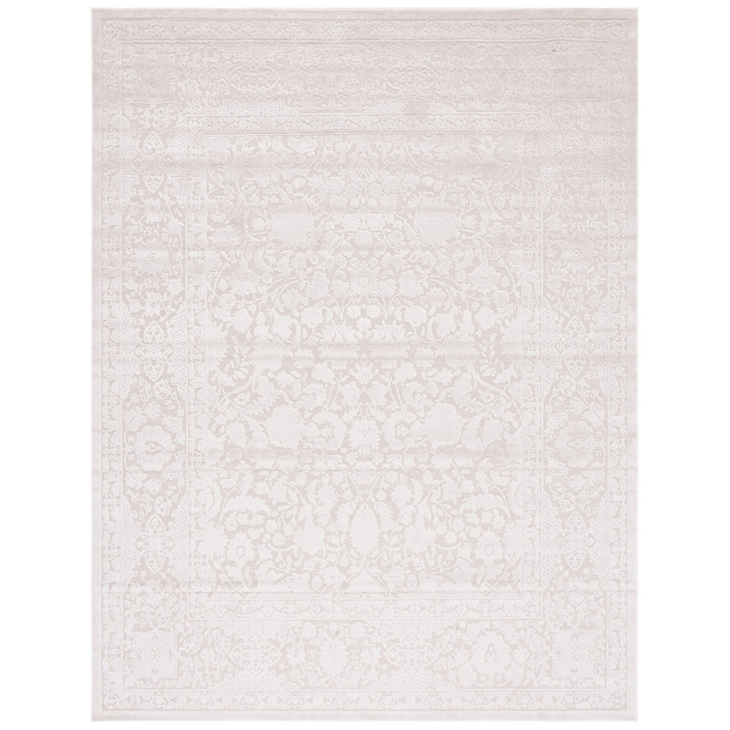 Tapis oriental crème / ivoire Calidia, Rectangle 9 pi x 12 pi