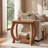 Narrow Side Table, 2-Tier Solid Wood End Table with Storage Shelf,(2,Brown)