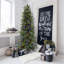 Carmel Slim Green Pine Trees Artificial Christmas Tree with 550 with Colored and White LED String Lights-380170527