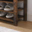 Banc à chaussures avec compartiments de rangement-1670444940