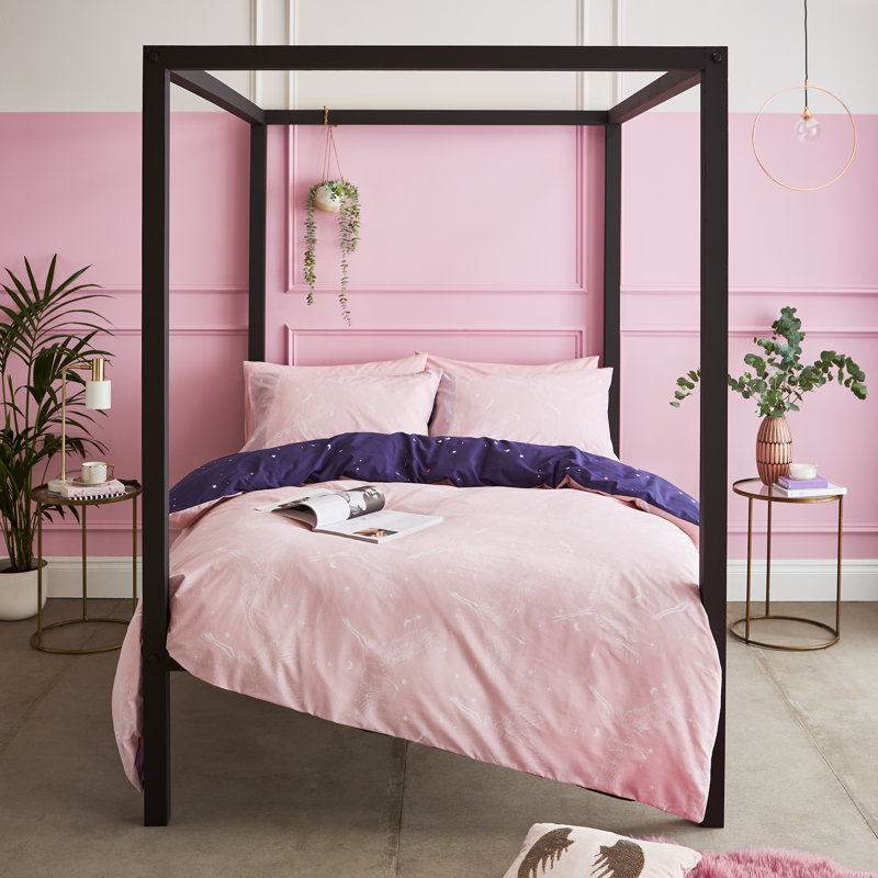 Cosmic Cranes Duvet Cover Set, Kingsize
