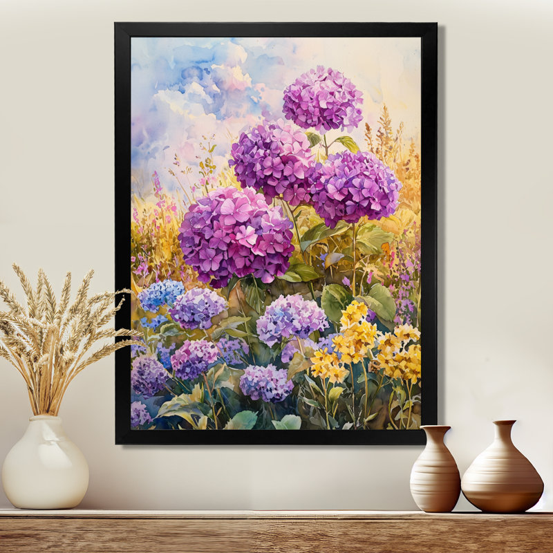 Janet - Floral Canvas Prints, Reproduction encadrée d'une seule photo, Noir, H 20 po x l 12 po