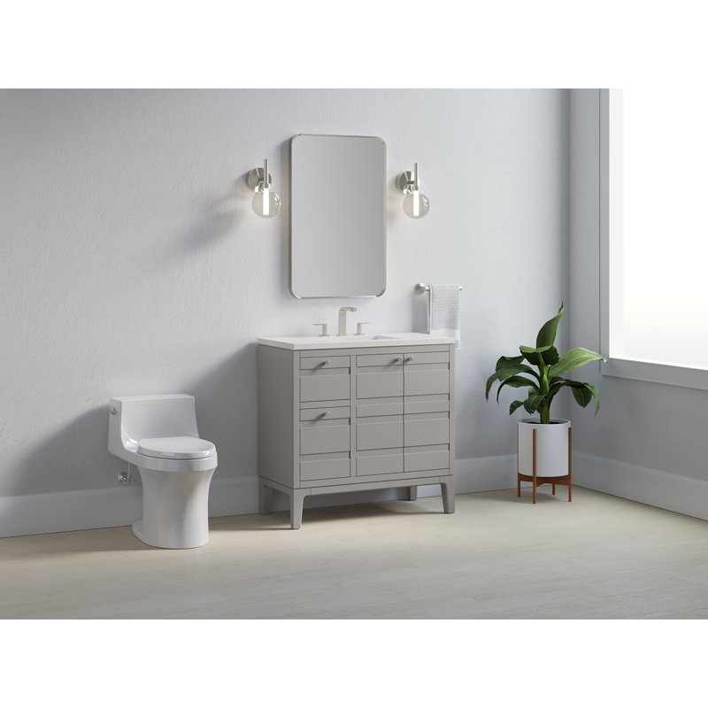 Ensemble de meuble-lavabo 36 po Helst, Mohair gris