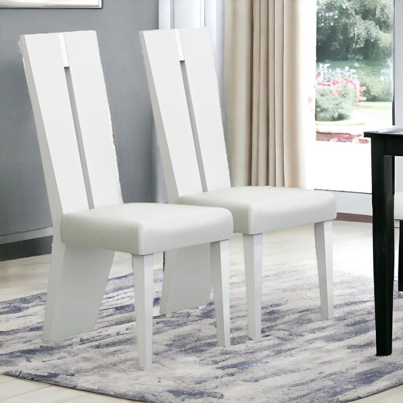Chaise de salle à manger Irmengard, Blanc