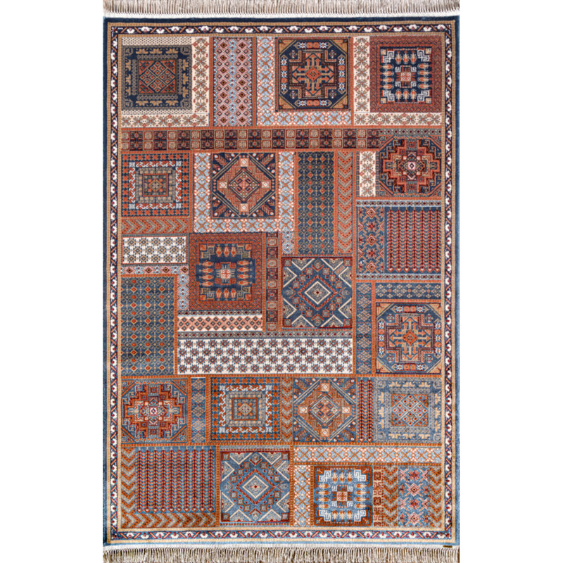Tapis rectangulaire en coton Teapre, Rectangle 4 pi x 6 pi 3 po