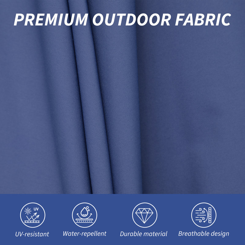 Denni 138.19'' Cantilever Umbrella, Navy