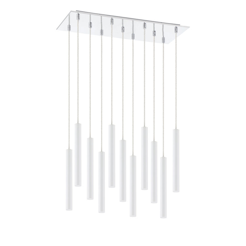 Bowning 11 - Light LED Cluster Pendant, Matte White