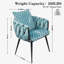 Chaise avec accoudoirs en velours Lazarre-1154640344