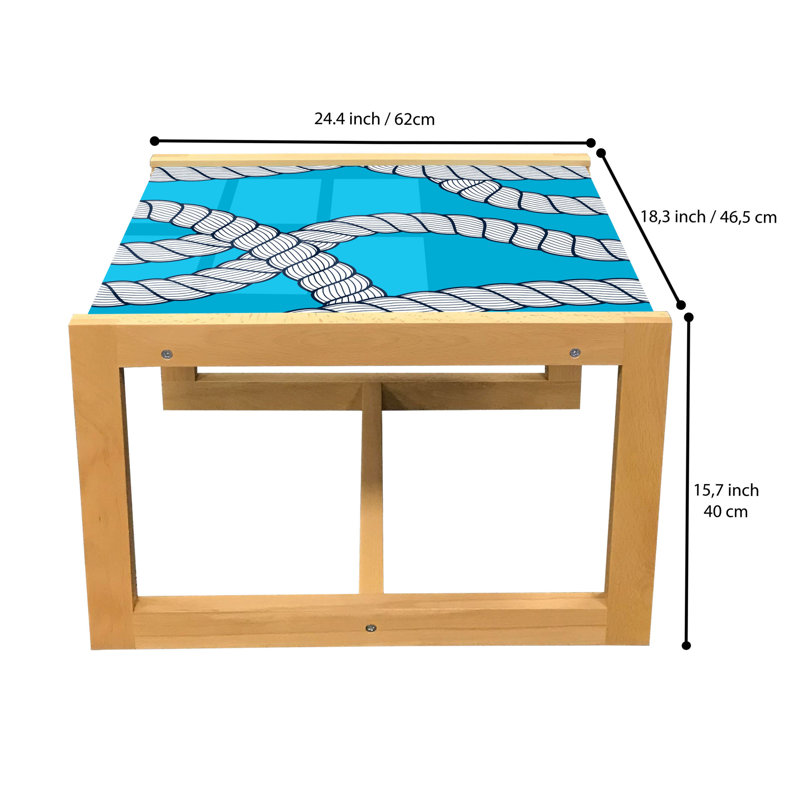Jamon Trestle Coffee Table, 40cm H x 46.5cm W x 62cm D