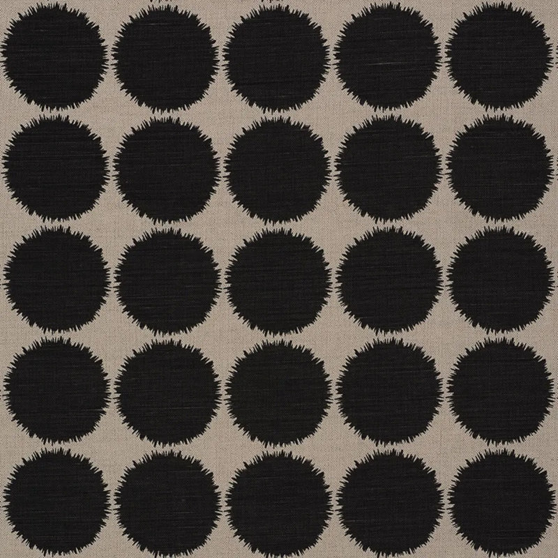 Tissu Schumacher x Studio Bon Fuzz, Noir, naturel