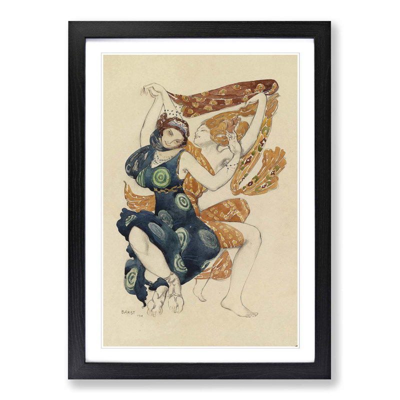 Narcisse by Leon Bakst - Framed Print, Black