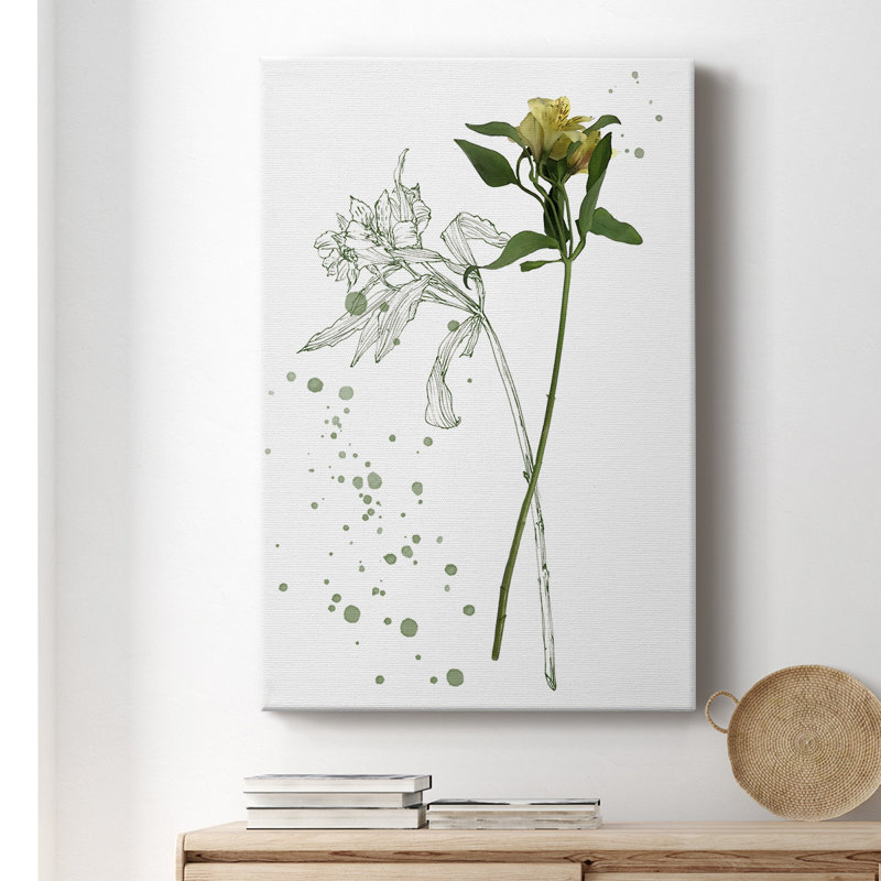 «Botany Flower I», impression sur toile tendue, H 48 po x l 32 po x P 1 po