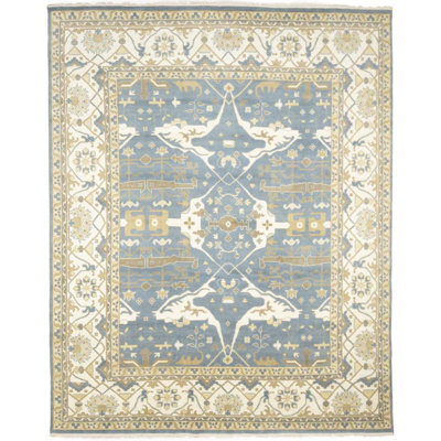 Tapis oriental floral Oushak Chobi