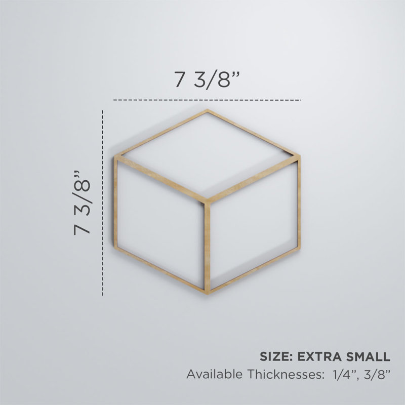 Panneaux muraux décoratifs en bois Pueblo, Aulne, H 7 3/8 po x l 7 3/8 po x P 1/4 po