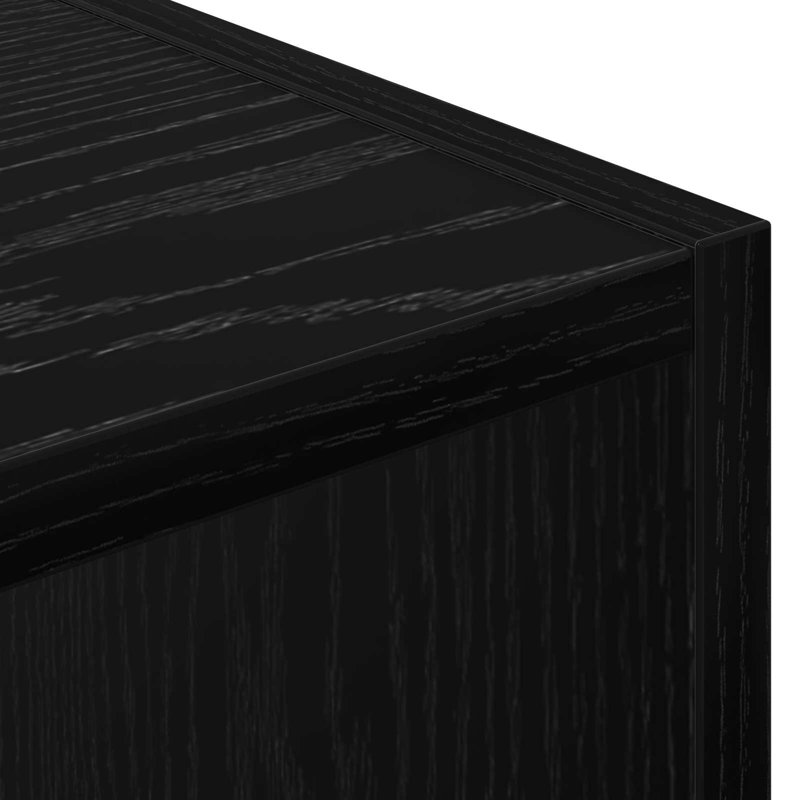 90cm H x 90cm W Bookcase, Black Oak