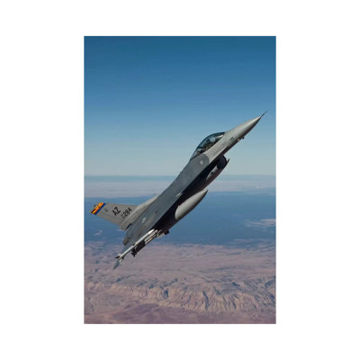 F-16 Fighting Falcon Maneuvers Over Arizona by HIGH-G Productions - Wrapped Canvas Print
