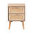 Willumsen 2-Drawer Nightstand in Oak Brown Finish, 21.7'' H X 15.7'' W X 15.7'' D