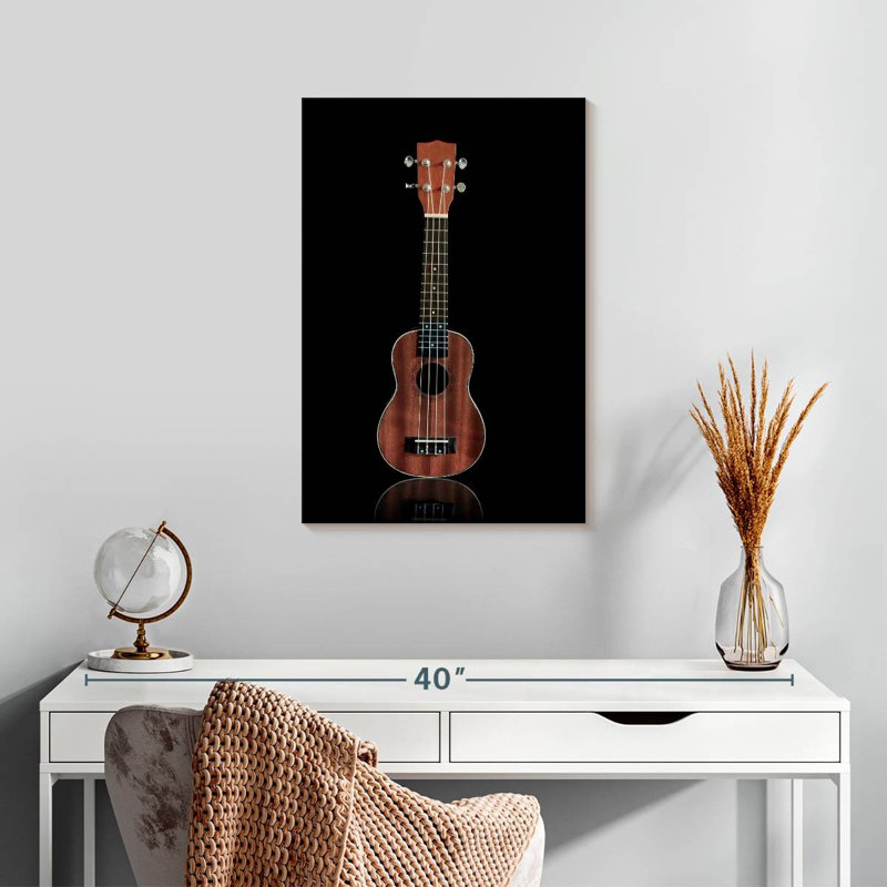 Abarca Wooden Ukulele, 24" H x 16" W