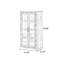 Vitrines en bois massif Burlywood