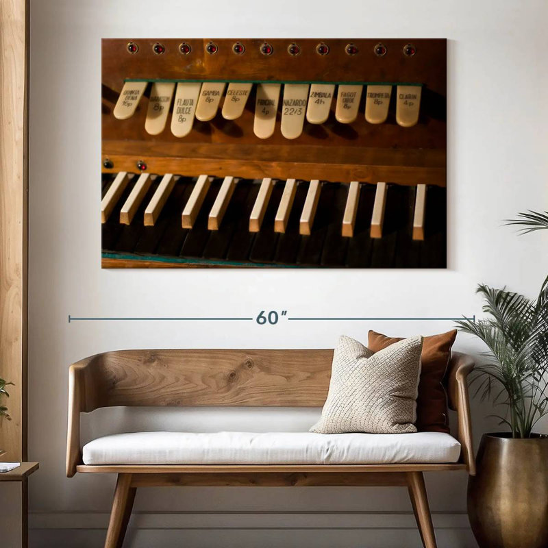 Abarca Old Organ Piano, 34" H x 51" W